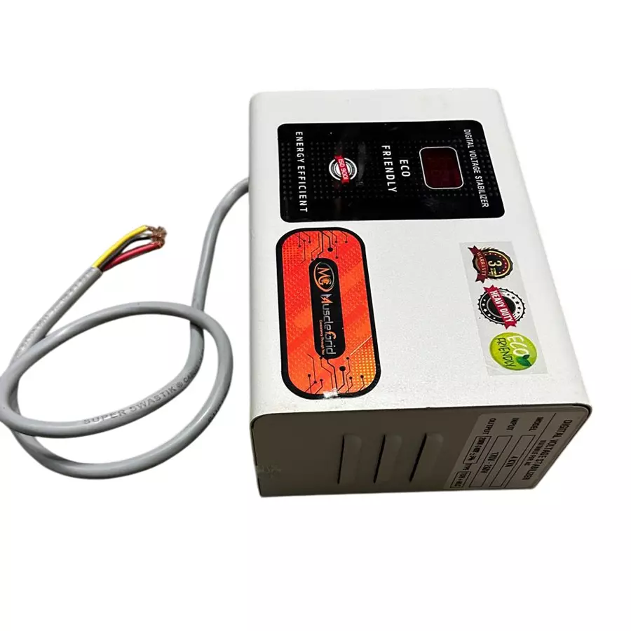 MuscleGrid 4 kVA 170 - 260 V AC Voltage Stabilizer -White