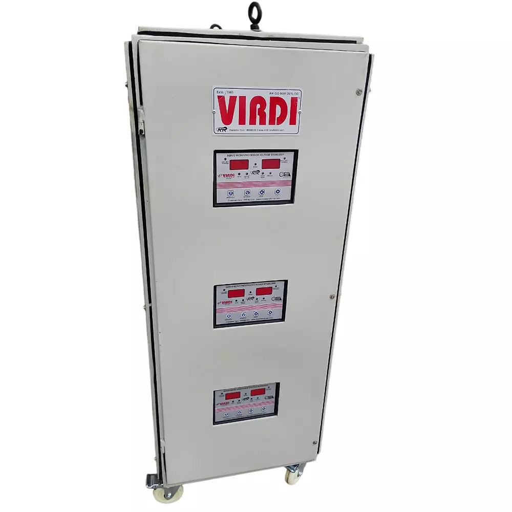 Virdi 30 KVA Three Phase 300-470 V Air Cooled Servo Voltage Stabilizer, VEWPLS530