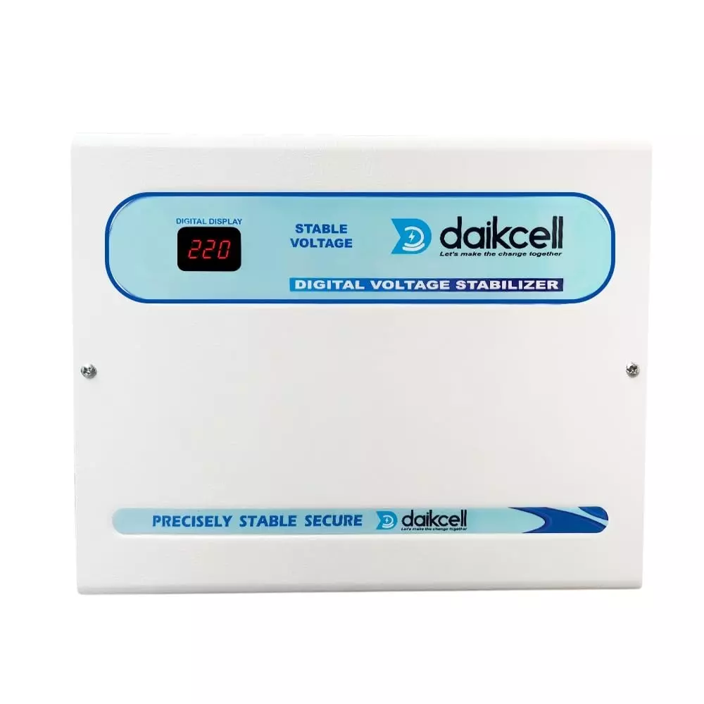 daikcell 130-300 V Digital Voltage Stabilizer for All Type upto 2 Ton AC 4000 W Capacity Grey, DSR022