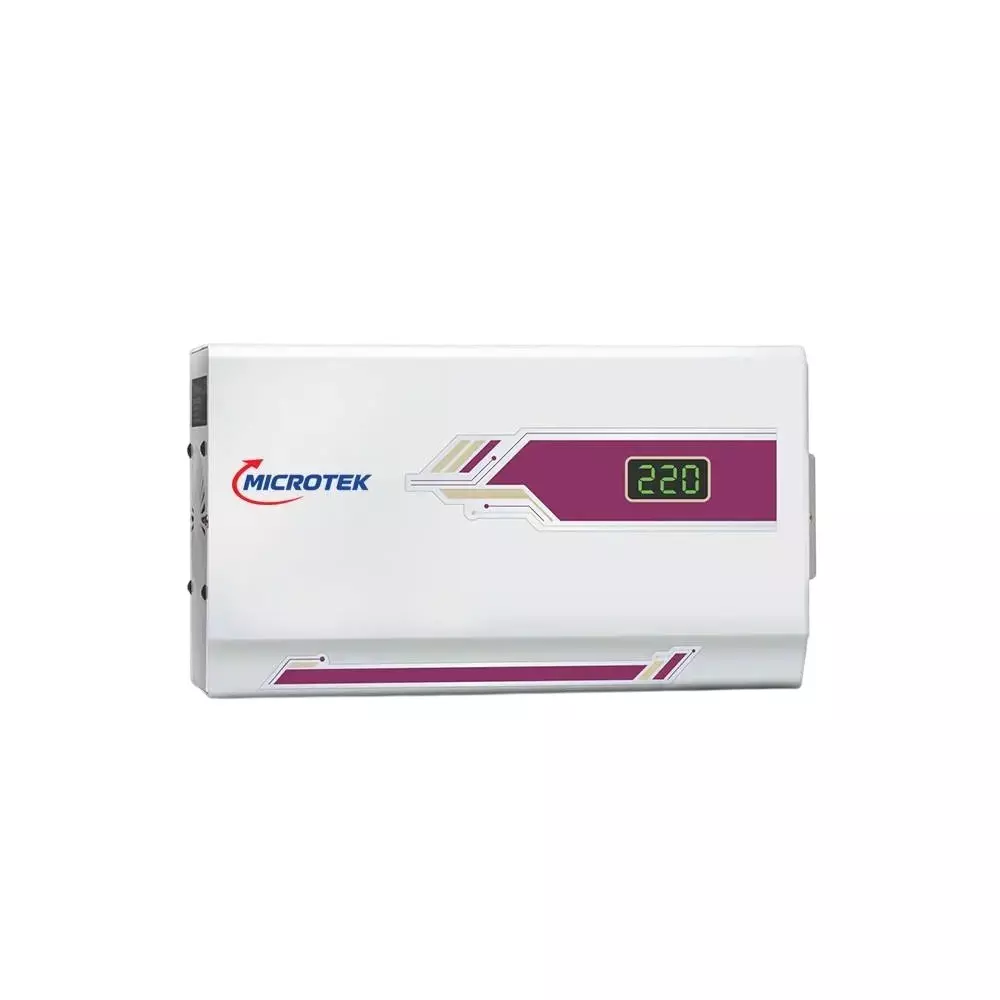 Microtek Automatic AC Stabilizer 170-270 V Output Voltage Range Wall Mounted White for Upto 2 Ton Air Conditioner, PEARL EM5170+