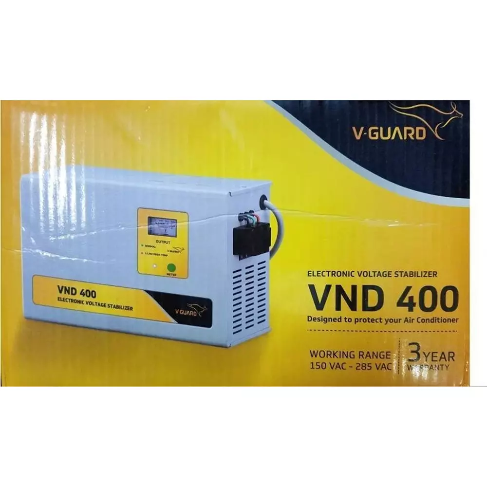 vguard-automatic-ac-stabilizer-12-amp-150-285-v-ac-working-voltage-range-metal-wall-mounted-metalic-grey-for-upto-15-ton-air-conditioner-vnd400