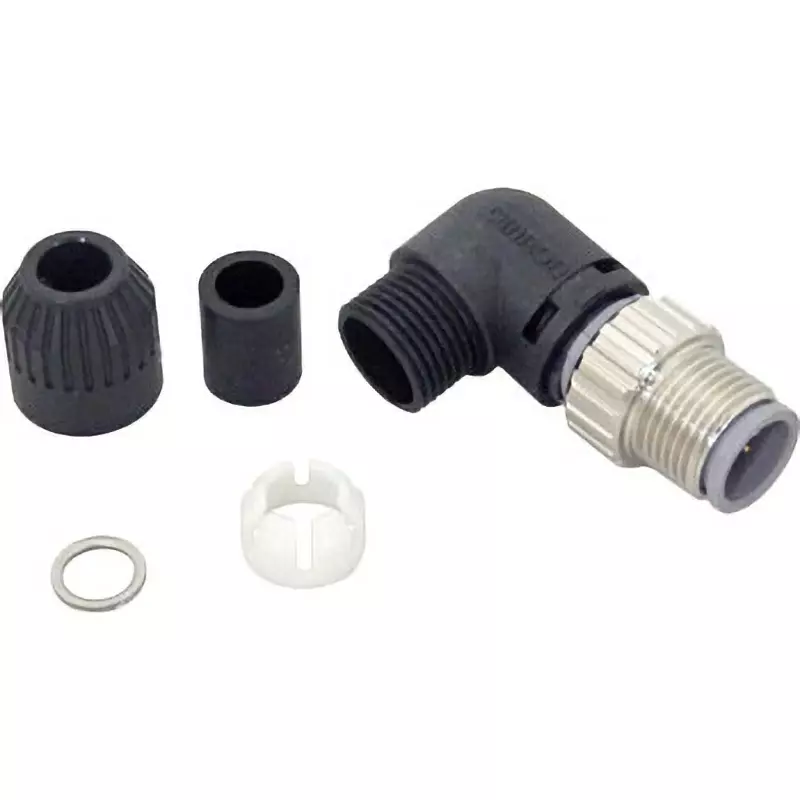 Omron Round M12 Assembled Connector Plug Crimp/Solder Type AC/DC 250 V, XS2G-D422