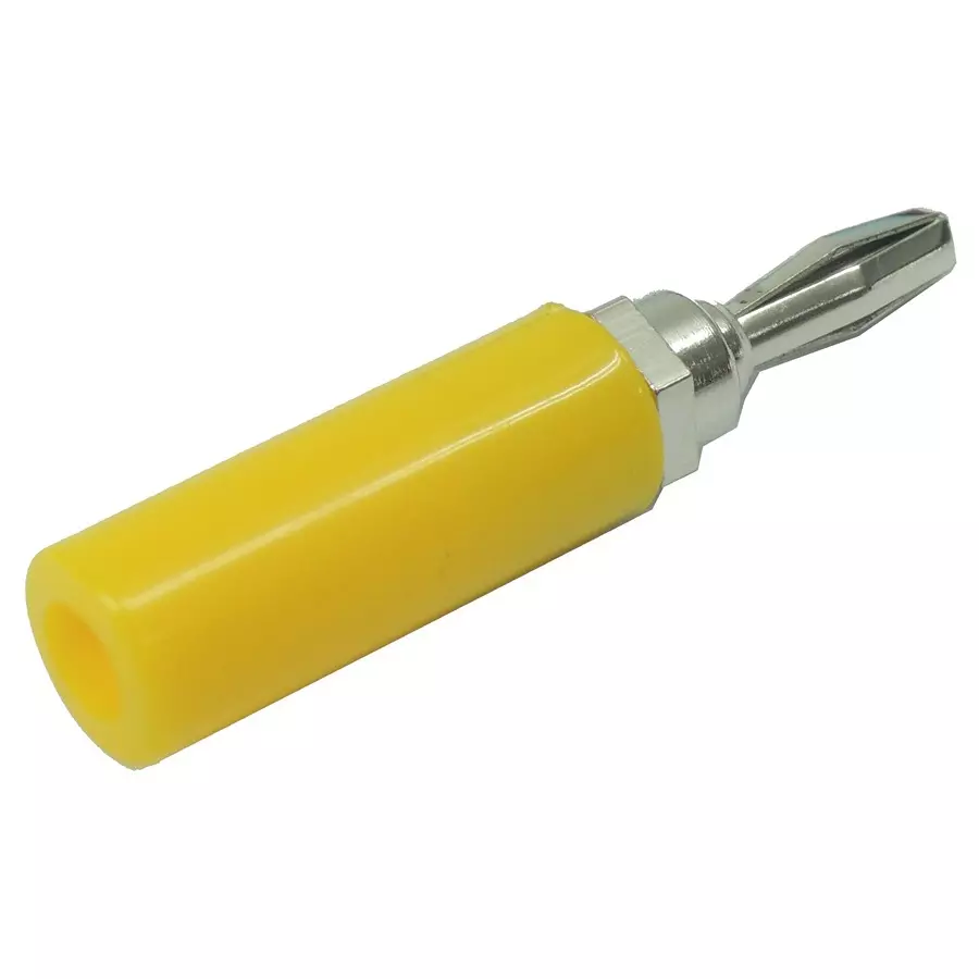 MULTICOMP PRO Banana Plugs & Jacks BANANA PLUG, SOLDER, YELLOW, SPC15156