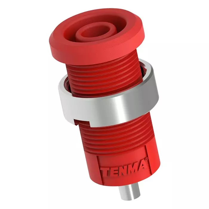 MULTICOMP PRO Banana Plugs & Jacks BANANA JACK, 4MM, 25A, SOLDER, RED, 76-1678
