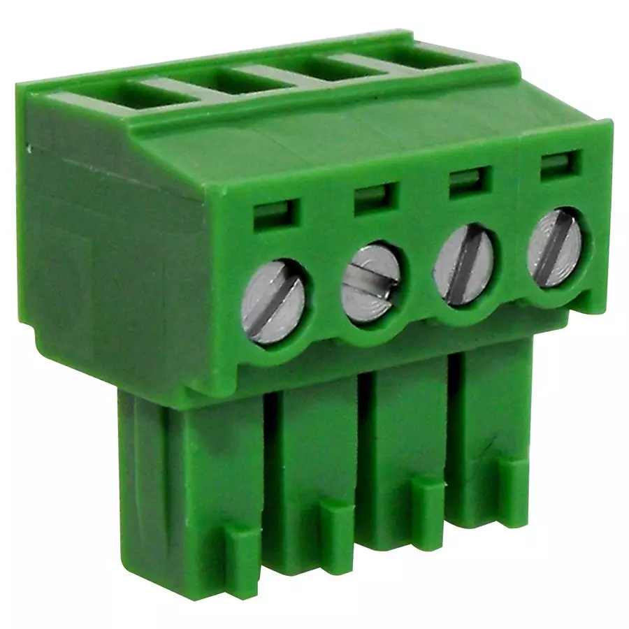 CAMDENBOSS Terminal Block, Pluggable, 4Pos, 16Awg, CTB922HE/4