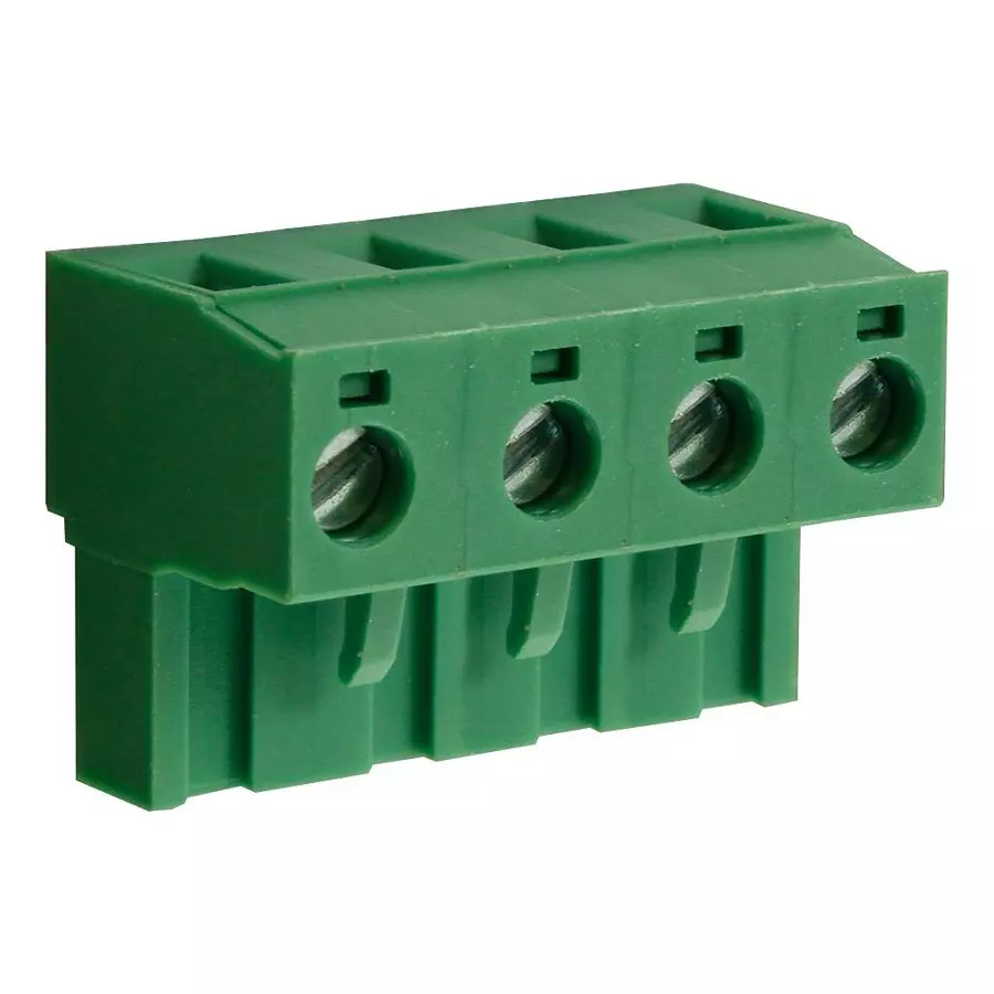 CAMDENBOSS Terminal Block, Pluggable, 4Pos, 14Awg, CTBP9408/4