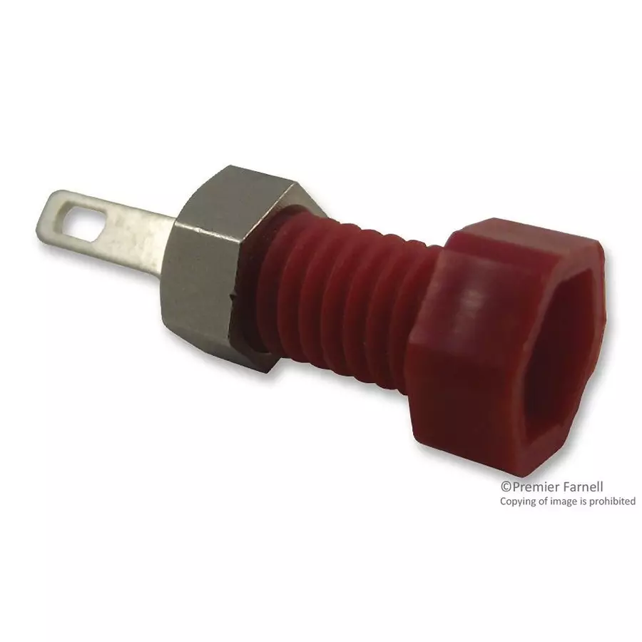 RADIALL BANANA JACK, 2MM, 10A, SOLDER, RED, R921931000