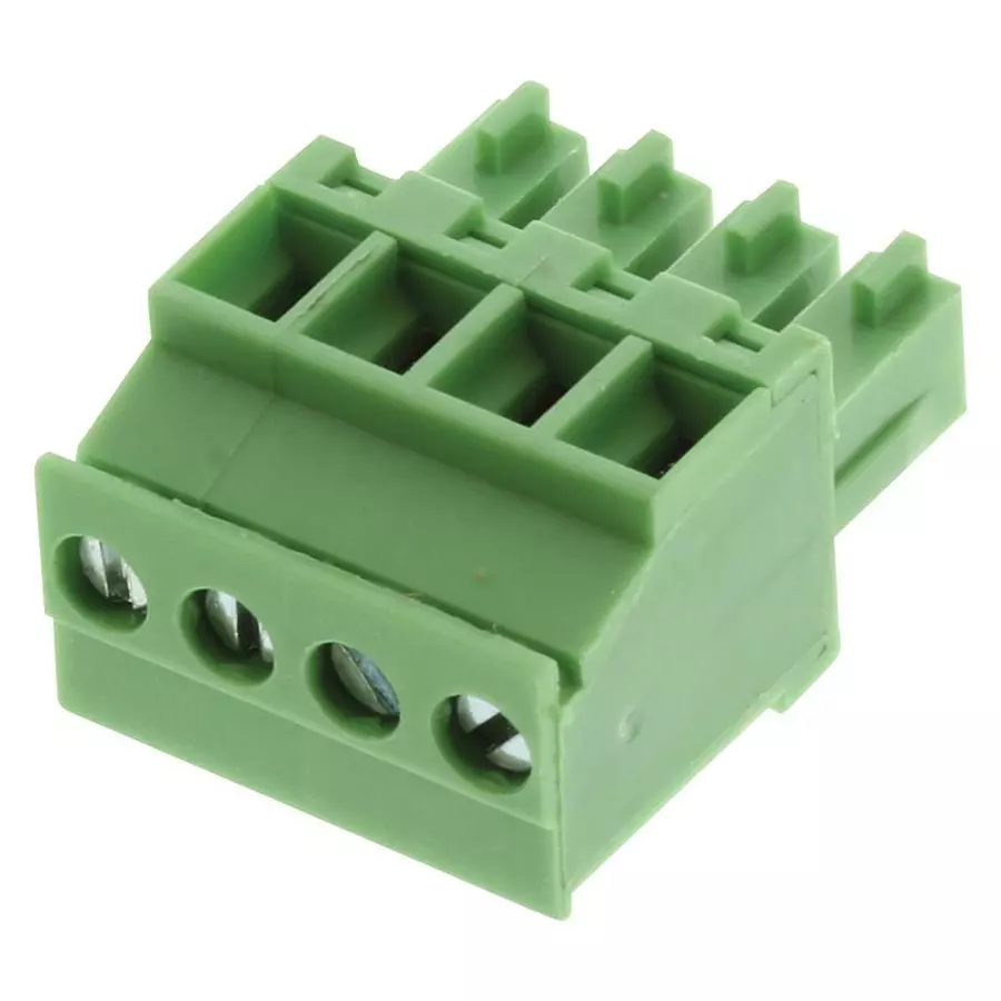 AMPHENOL ANYTEK TERMINAL BLOCK PLUGGABLE, 4 POSITION, 28-16AWG, 20020008-D041B01LF