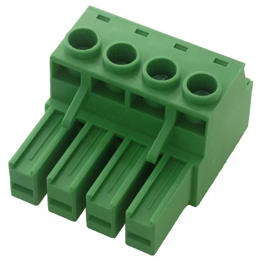 AMPHENOL ANYTEK TERMINAL BLOCK PLUGGABLE, 4 POSITION, 26-16AWG, 20020004-C041B01LF