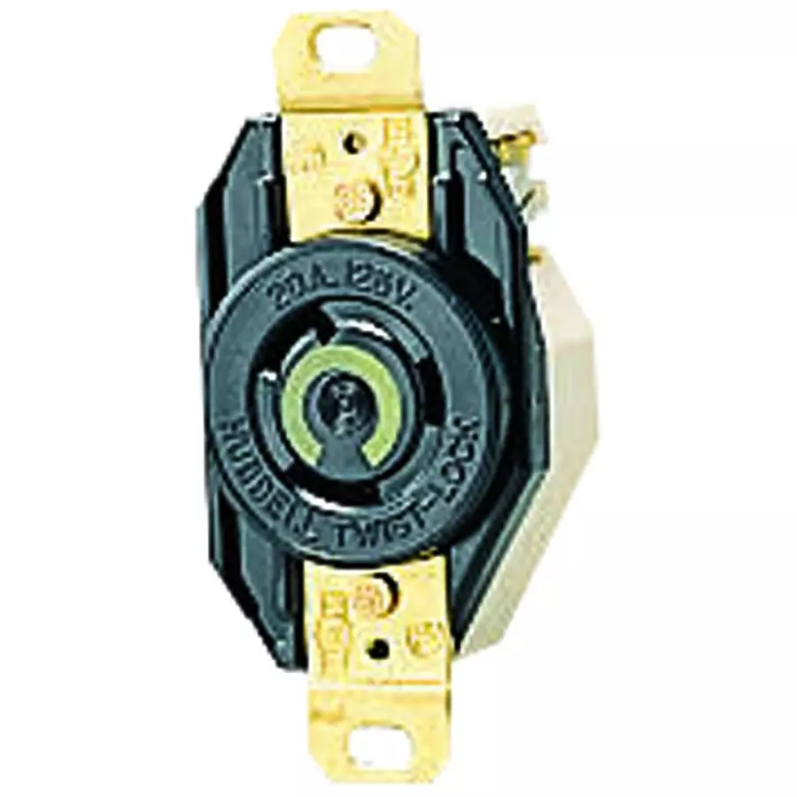 HUBBELL WIRING DEVICES CONNECTOR, POWER ENTRY, RECEPTACLE, 20A, HBL2310
