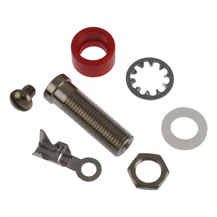 ABBATRON HH SMITH Banana JACk, 15A, Stud, Red, 286-102 (Pack of 5 Pcs)