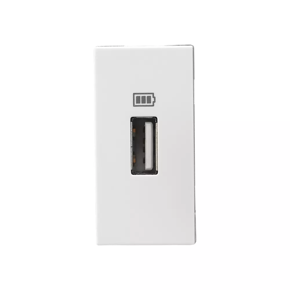 Legrand USB Charger Sockets Allzy 1500 mA 1 Module Glossy White, 6811 52 (Pack of 10 Pcs)