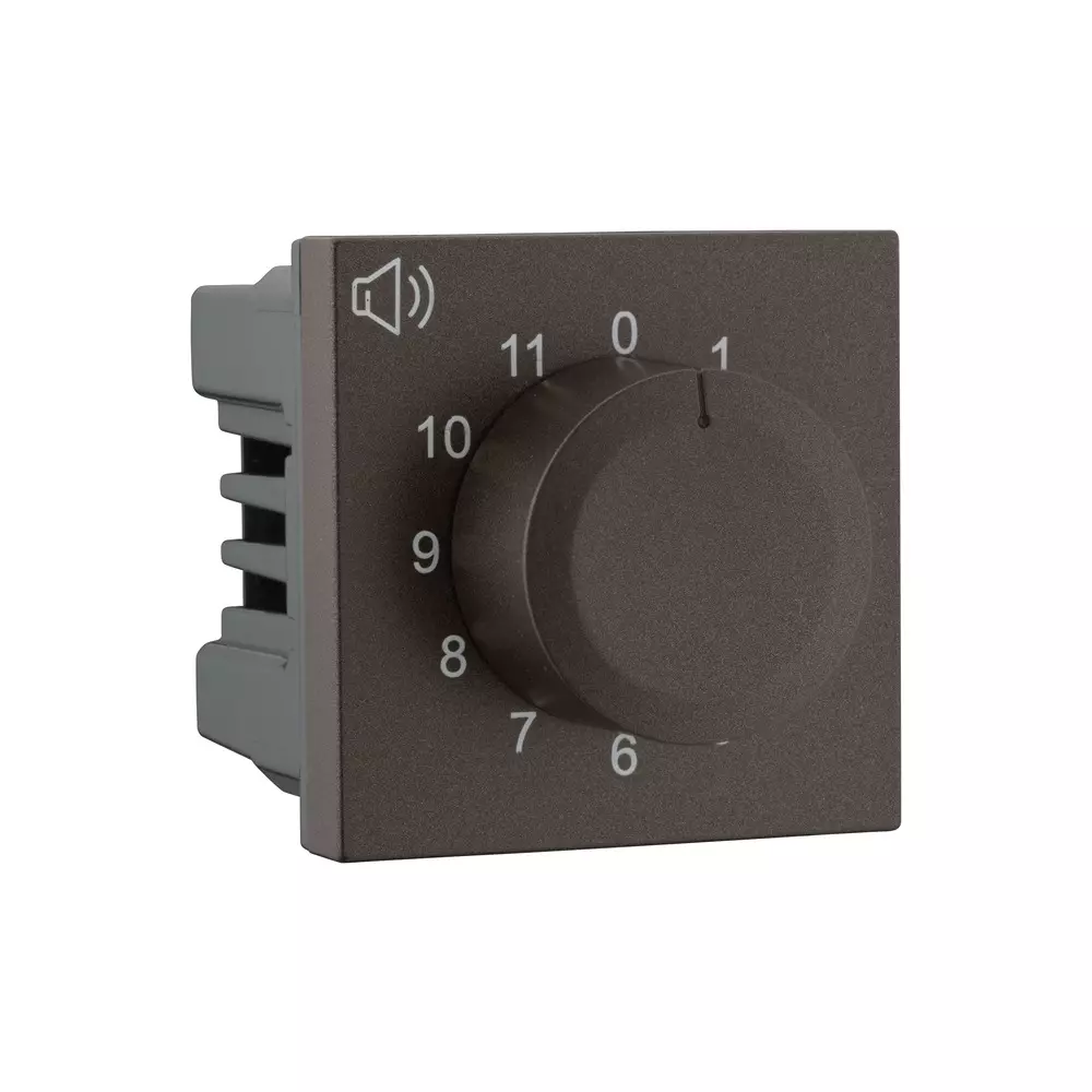 Legrand Volume Controller Myrius Charcoal Grey 2 Module, 6794 70