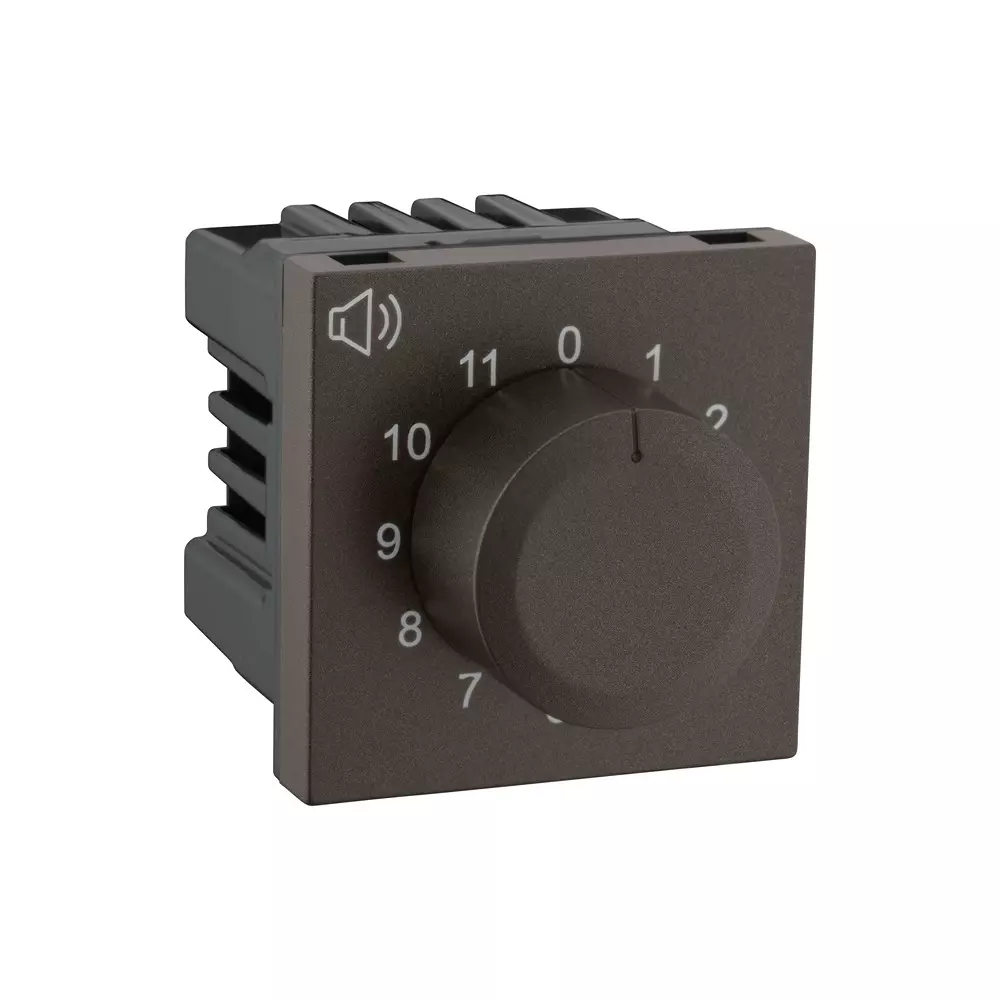 Legrand Volume Controller Myrius Charcoal Grey 2 Module, 6794 70