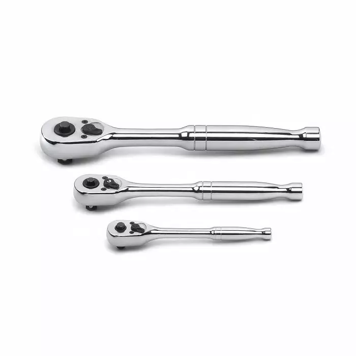 GEARWRENCH 1/2 inch 1/4 inch 3/8 inch Socket Spanner Set with Ratchet Handle, 81310