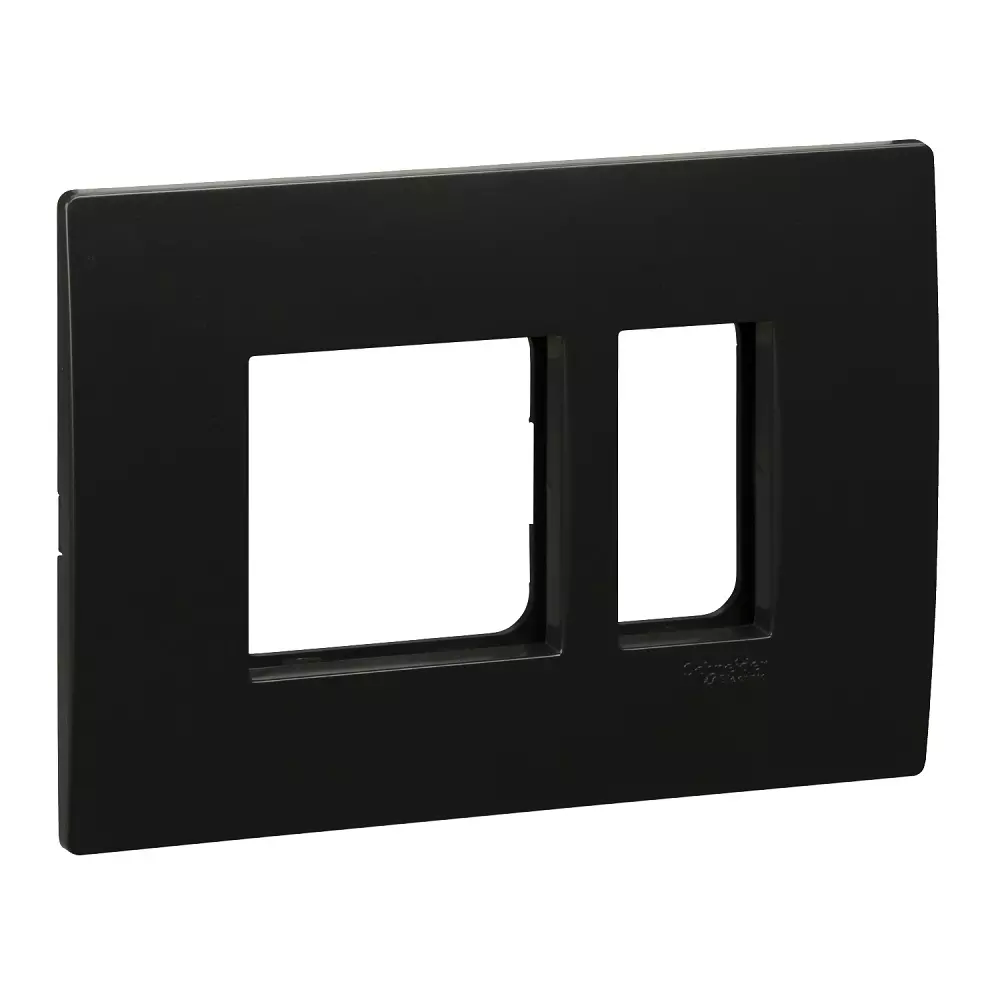 Schneider Electric Grid & Cover Plate Opale 3 Module Coke Grey, AAKY0803