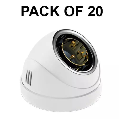 K9 Euro Inova Chrome Angle Holder White, 9089 (Pack of 20)