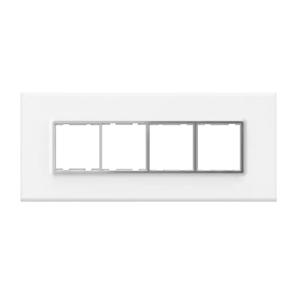 Cona Trimmwood Modular Plate White 8 Modules, TR 1106 (Pack of 10)