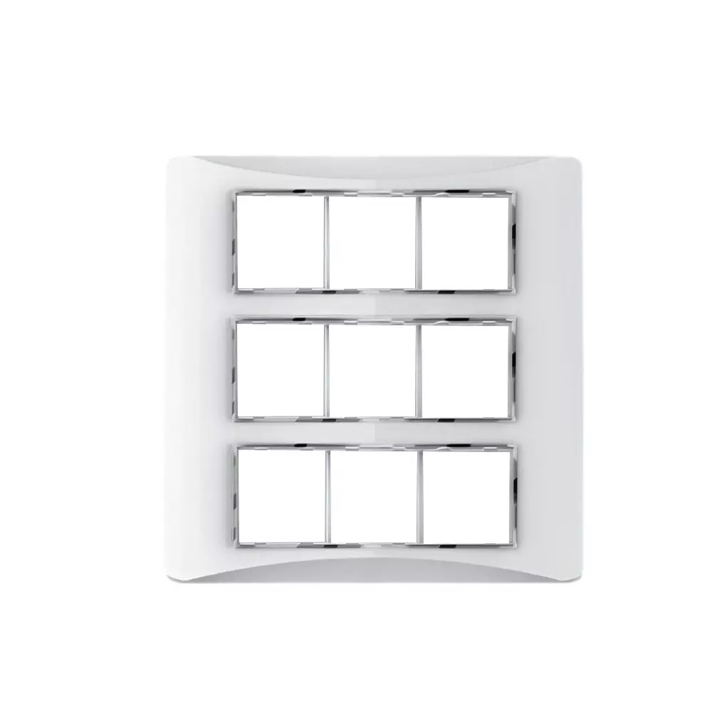 Cona Smooth Glow Modular Plate White 18 Modules, SG 1118 (Pack of 10)