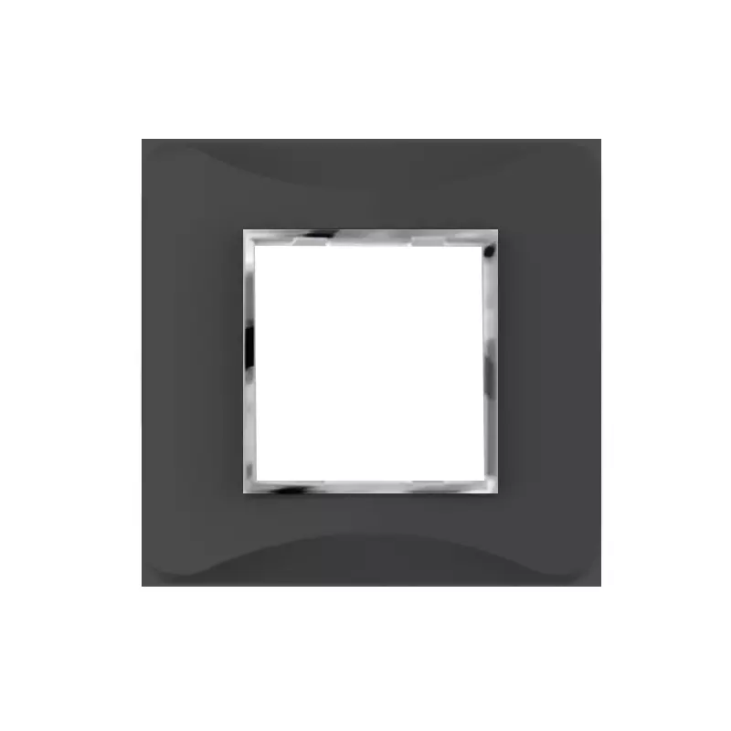 Cona Smooth Glow Modular Plate Black 2 Modules, SG 1102 (Pack of 10)