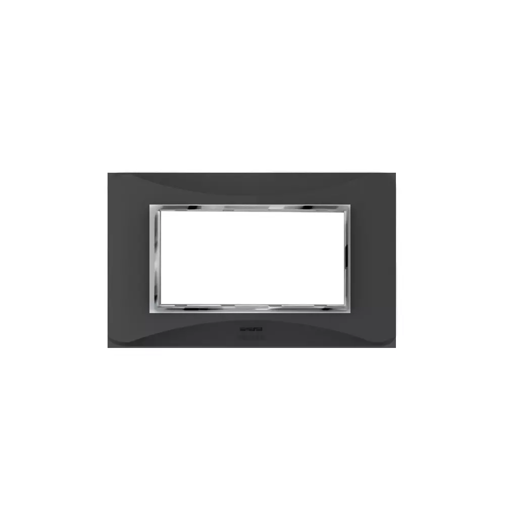 Cona Smooth Glow Modular Plate Black 4 Modules, SG 1104 (Pack of 10)