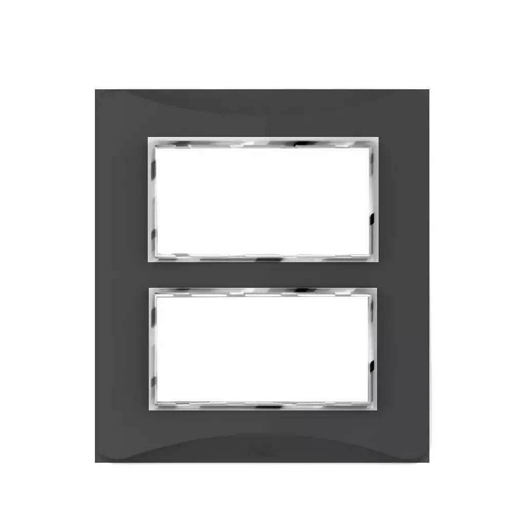 Cona Smooth Glow Modular Plate Black 8 Modules(Square), SG 1109 (Pack of 10)