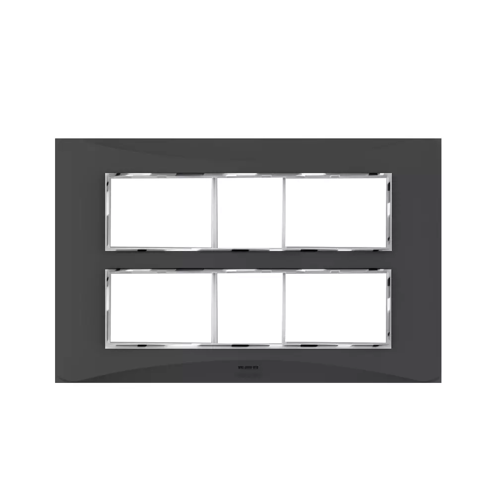 Cona Smooth Glow Modular Plate Black 16 Modules, SG 1116 (Pack of 10)