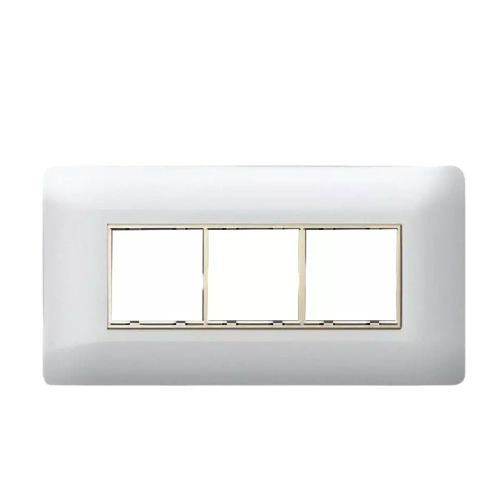 Cona Sleekwood Modular Plate White 6 Modules, SWN 1106 (Pack of 10)