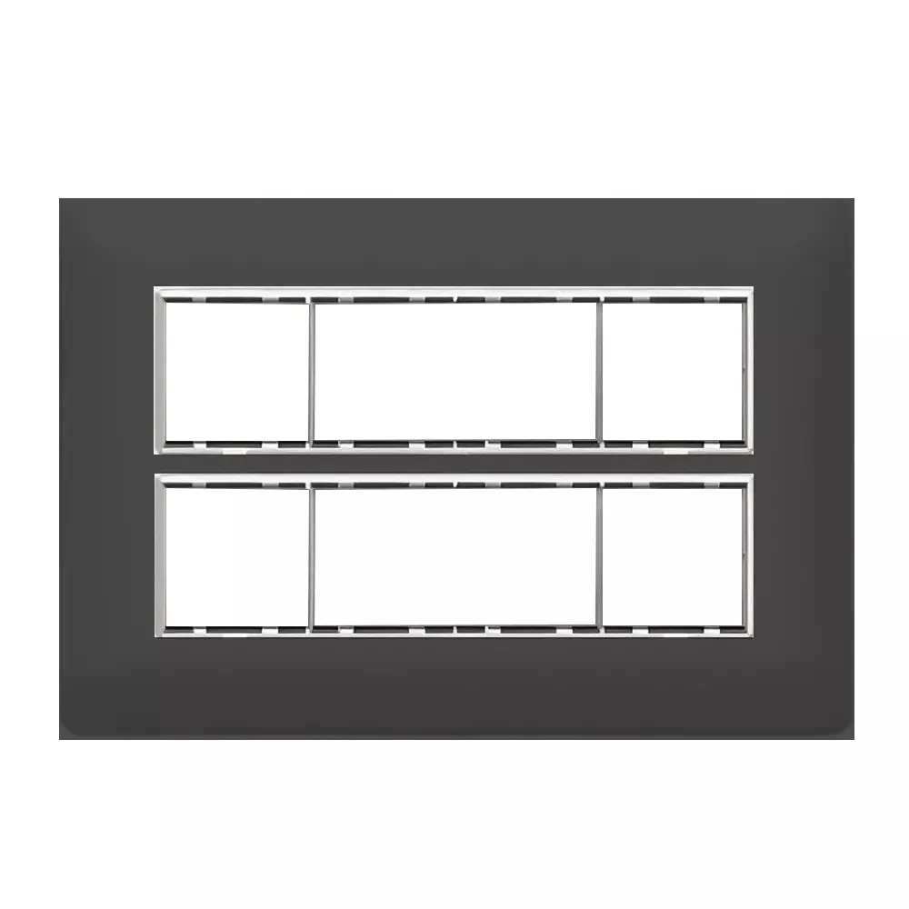 Cona Sleekwood Modular Plate Black 16 Modules, SWN 1116 (Pack of 10)