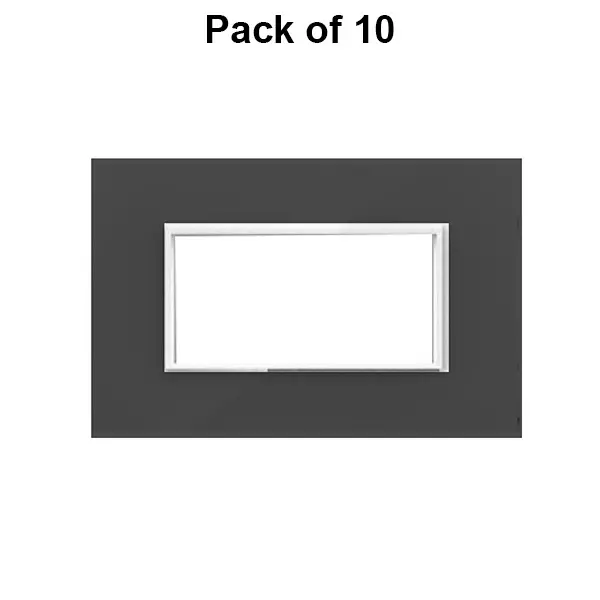 Cona Silque Modular Metal Plate Black 4 Modules, ORMM 1104 (Pack of 10)