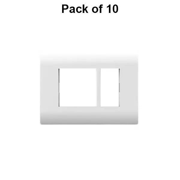 Cona Forte Modular Metal Plate White 3 Modules, ORP 1103 (Pack of 10)