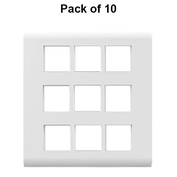 Cona Forte Modular Metal Plate White 18 Modules, ORP 1118 (Pack of 10)