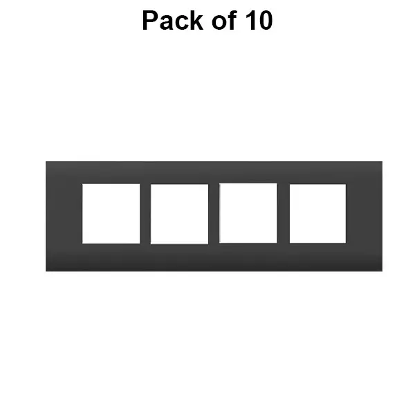 Cona Forte Modular Metal Plate Black 8 Modules(Horizontal), ORPM 1108 (Pack of 10)