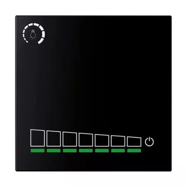 Anchor Roma Urban Modular Touch Dimmer Black PVC Plastic for Industrial and Home Use, 71009B