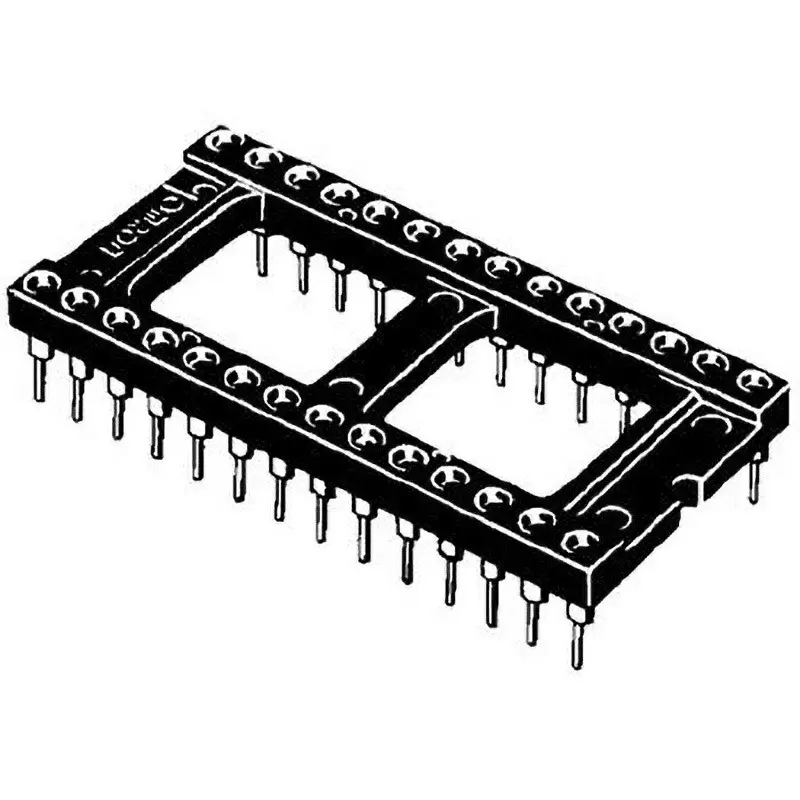 Omron IC Socket Open Frame Type AC300 Rated Voltage Dip Terminal Terminal Shape XR2A Series (No. of Pole: 8 - 24)