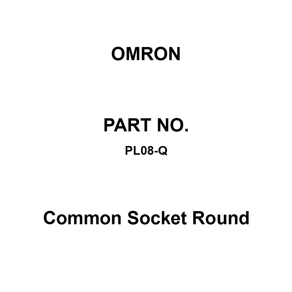 Omron Common Socket Round Wrapping Terminal, PL08-Q
