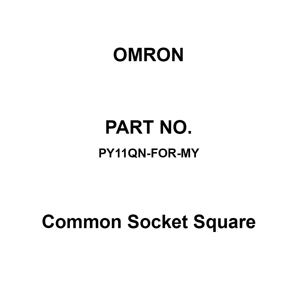 Omron Shared socket Square Wrapping Terminal, PY11QN-FOR-MY