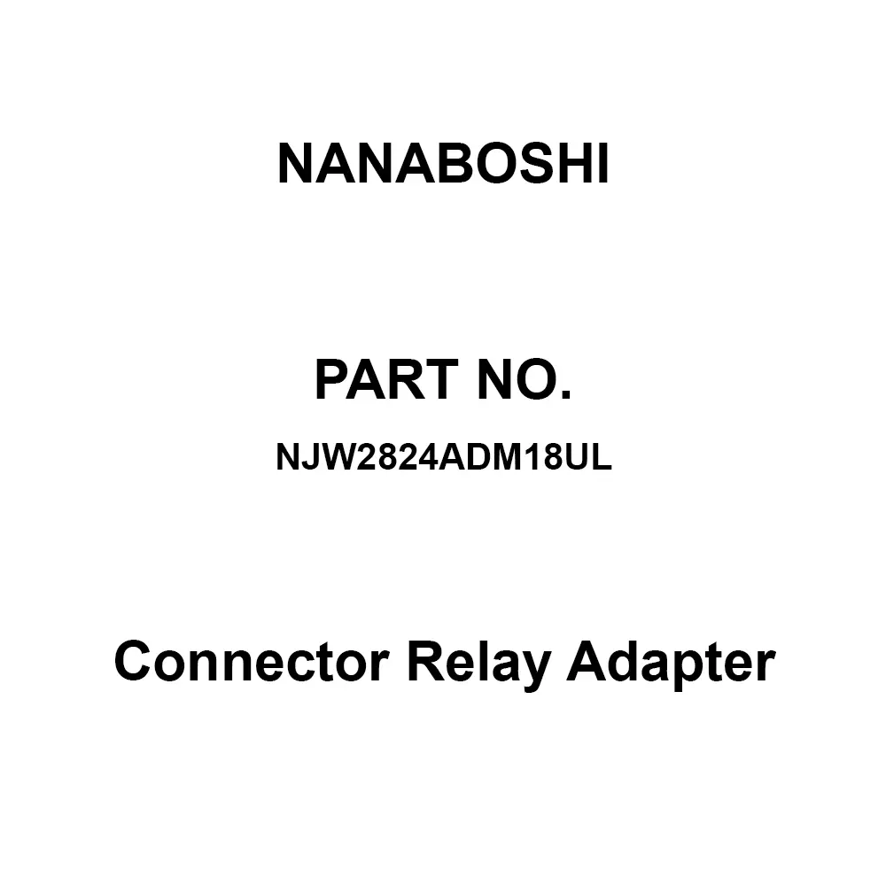Nanaboshi Connector Relay Adapter 28 Male Contact, NJW2824ADM18UL