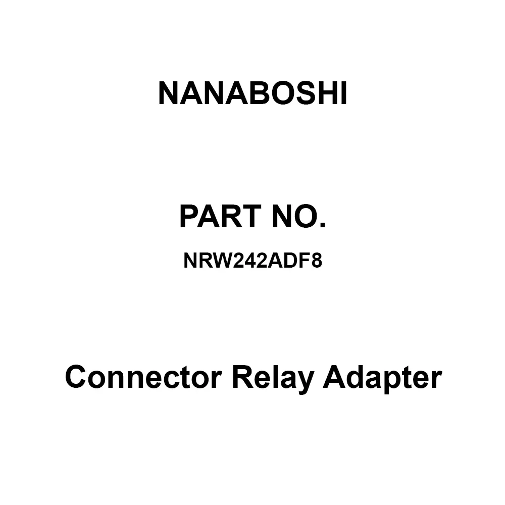 Nanaboshi Connector Relay Adapter 24 Female Contact, NRW242ADF8