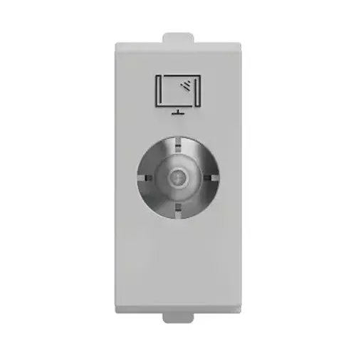 Polycab Etira TV Co-Axial Socket Coaxial TV Connector White 1 Module Polycarbonate for Industrial & Commercial Use