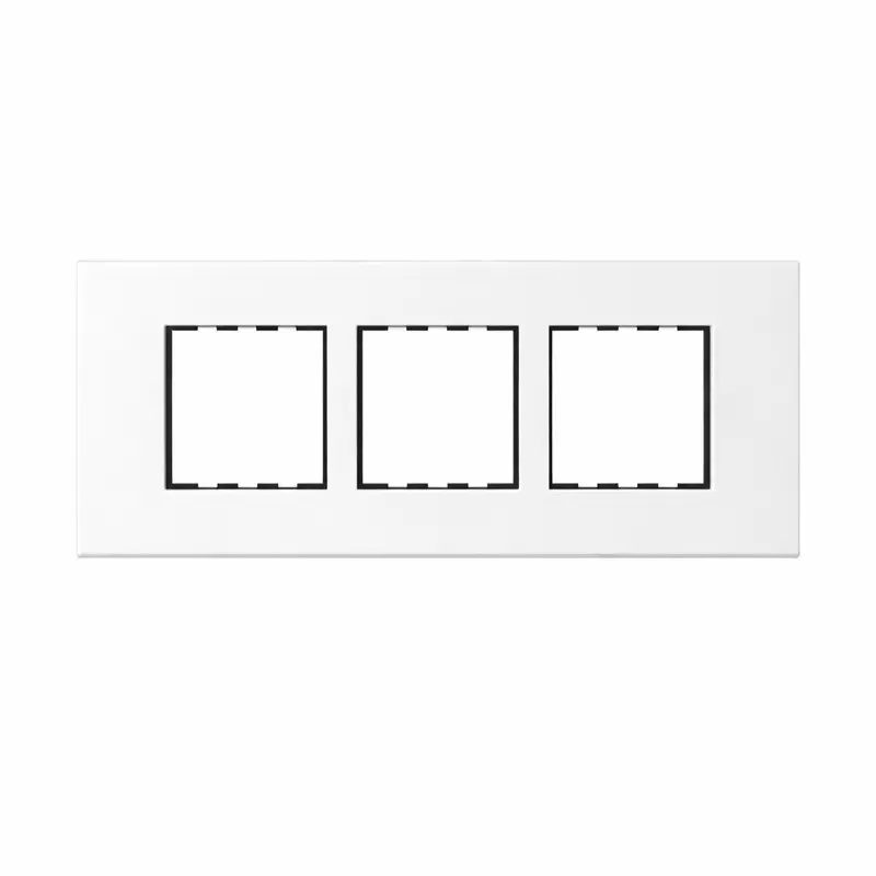 Polycab Etira Grid Frame With Cover Plate White 6 Module Polycarbonate for Industrial & Commercial Use
