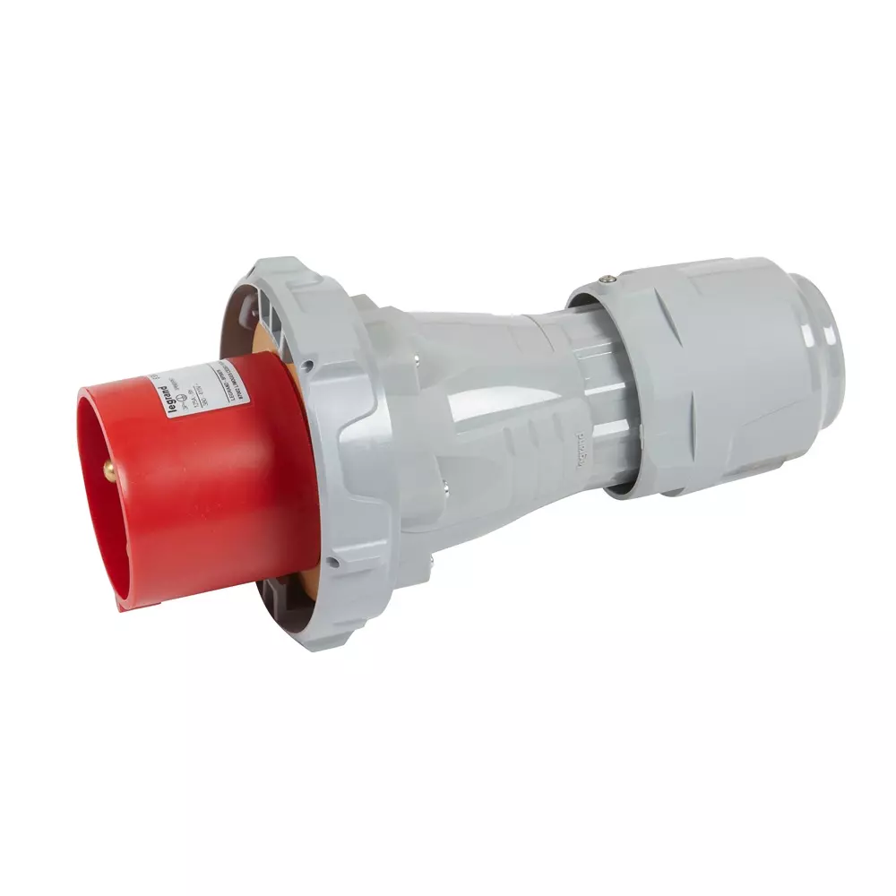 Legrand P17 Tempra Pro Series 125 A 380-415 V Straight Plug 3P+E Plastic Housing IP66/67, 5556 28