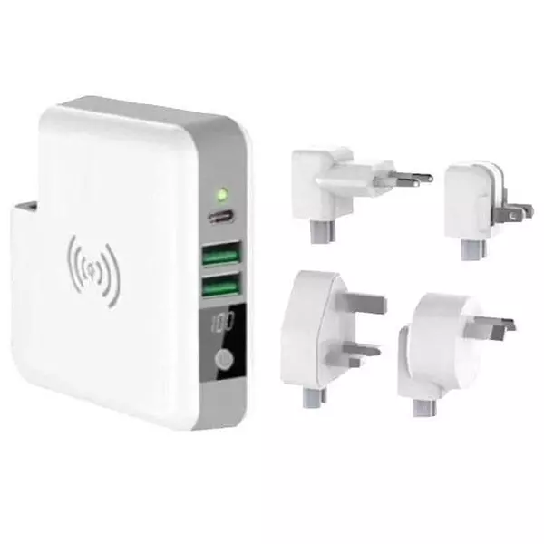 Cicor Interchangeable Plug Wall Mount 3 Output 90 VAC to 240 VAC, T7633ST