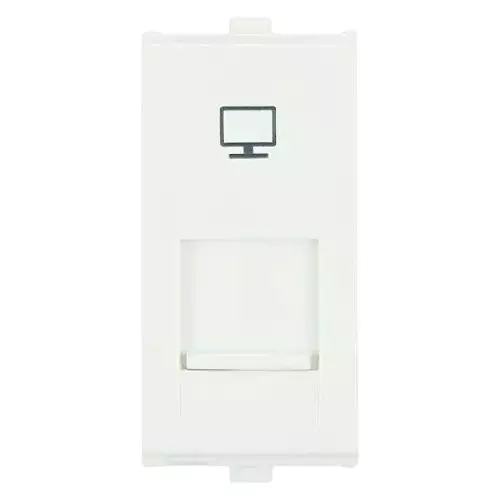 Anchor Penta Rj45 Receptor White 1 Module, 65620 (Pack of 20)