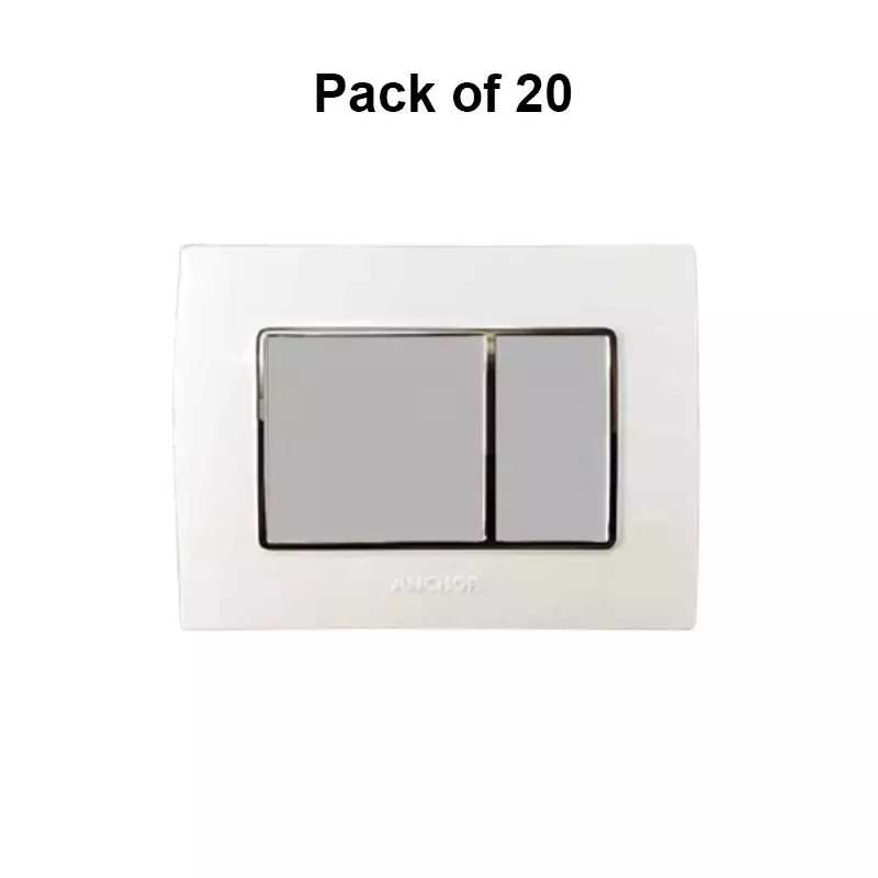 anchor-penta-gina-plates-white--silver-chrome-3-module-65803-pack-of-20