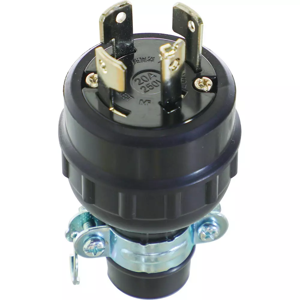 TRUSCO Hook Plug 250 V Rated Voltage 20 A Rated Current 2 CT.VCT3.5 to 5.5 Suitable Wire, TMH2584