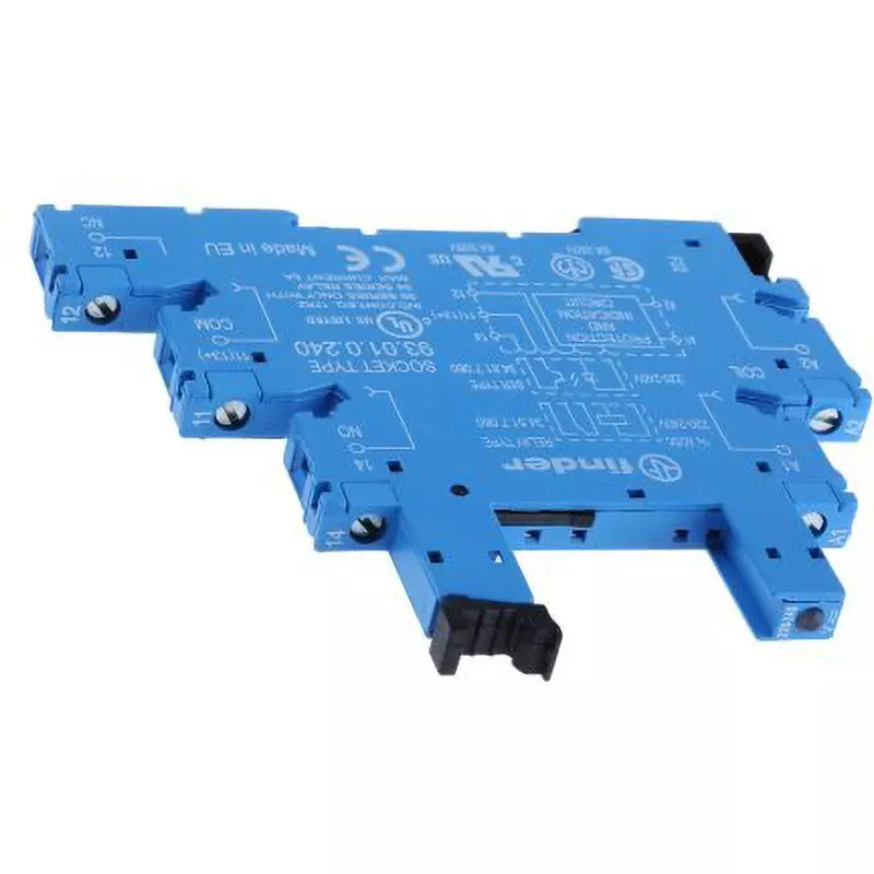Finder Socket DIN (220...240)AC/DC V Power Supply Voltage AC250 V Rated Coil Voltage Socket Accessory Type, 93.01.0.240