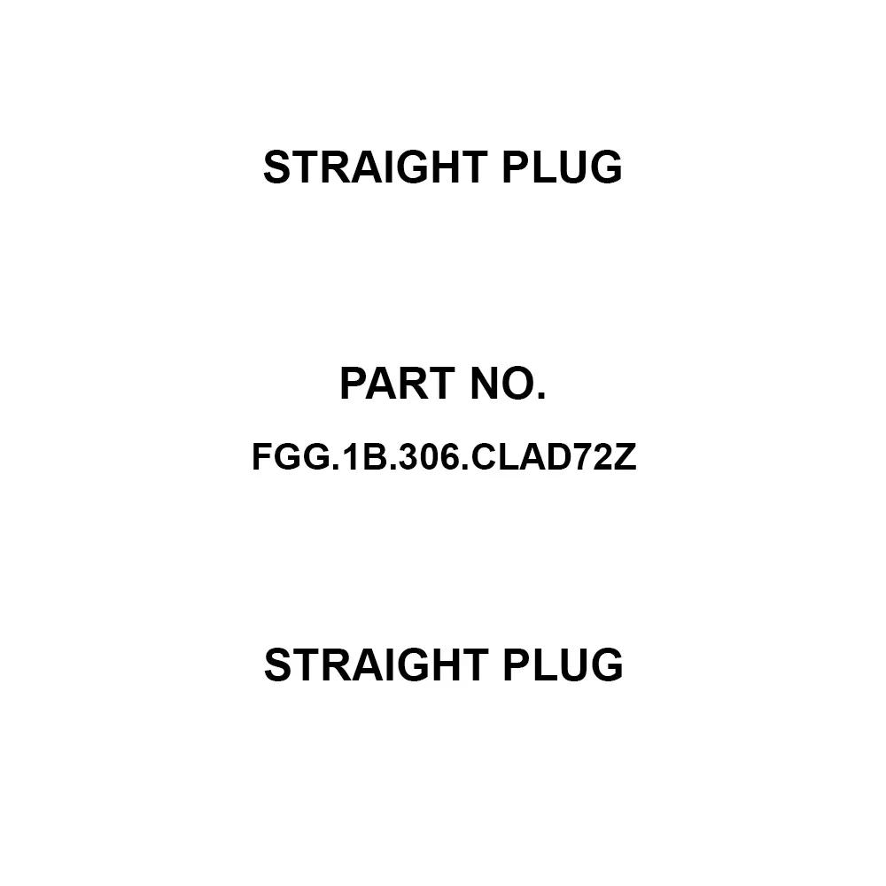 LEMO Straight Plug 7 Amp Rated Current 6 Pole, FGG.1B.306.CLAD72Z