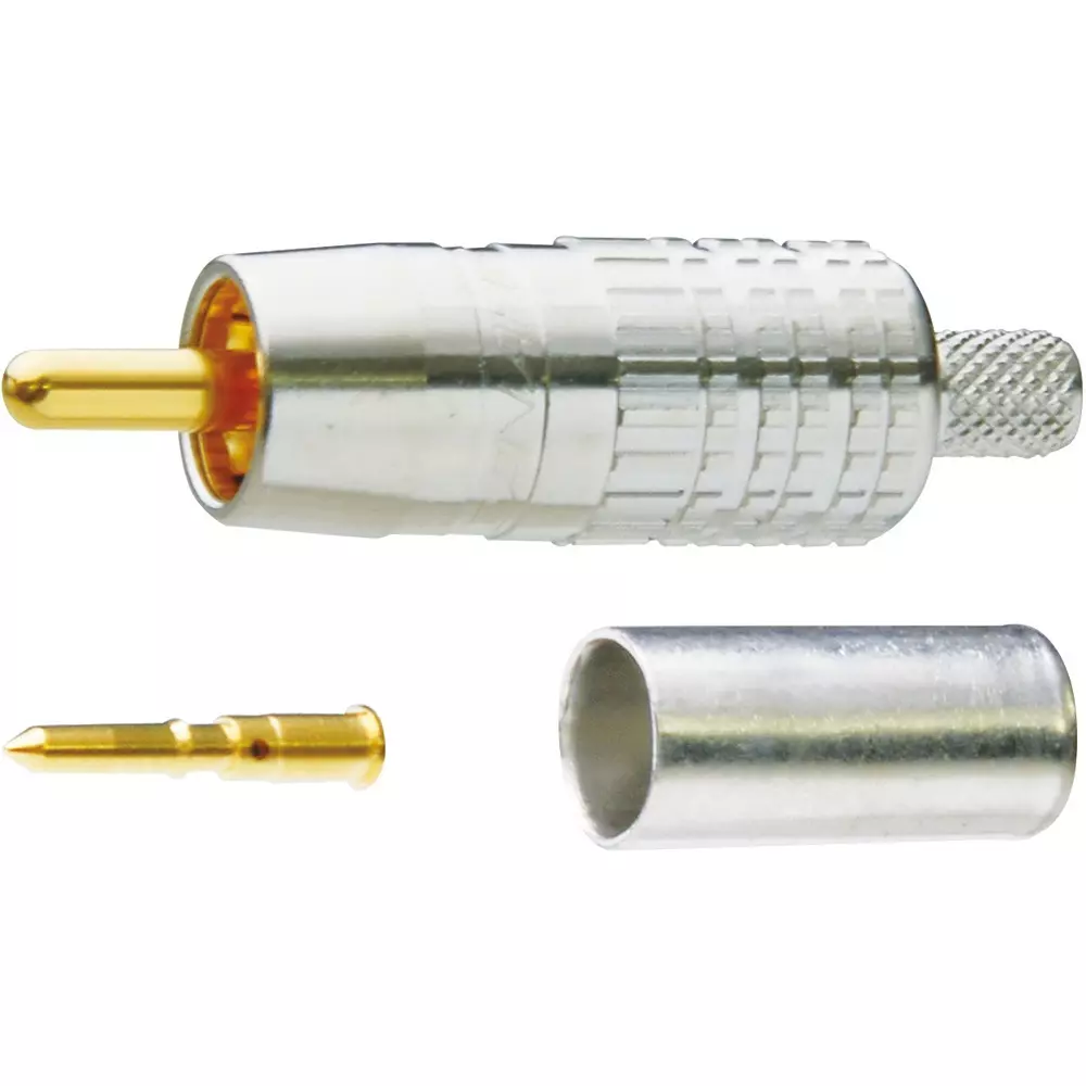 Canare Electric Crimp-Type Pin Plug, RCAP-C3A ROHS