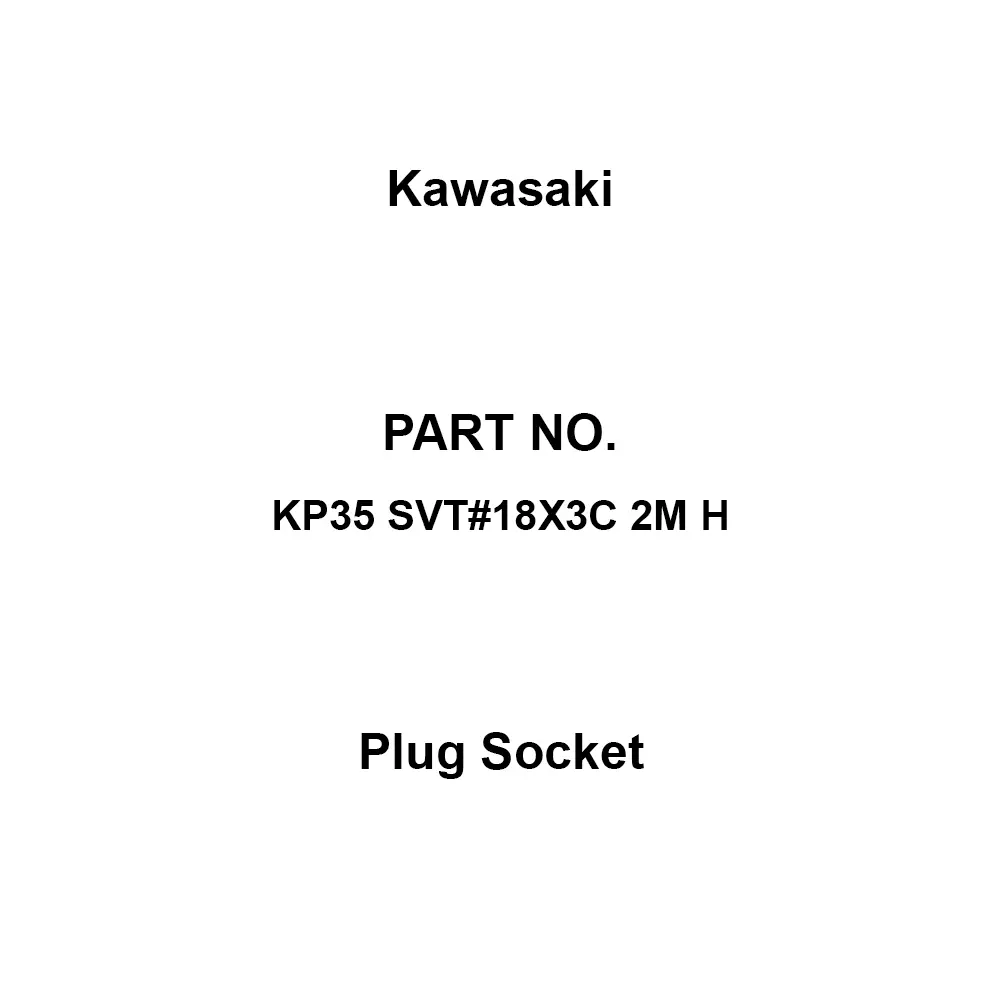 Kawasaki Plug Socket 10 Insulation Resistance AC 125 V/10 A Rating UL Standard, KP35 SVT#18X3C 2M H (Pack of 5)
